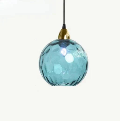 Hjemix | Glasora Pendellampe - Transparent Glassball med LED-belysning