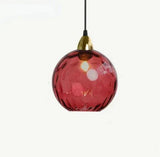 Hjemix | Glasora Pendellampe - Transparent Glassball med LED-belysning