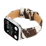 Hjemix | Frerndorf | Hestehår Fluffy Leopardmønster Lærreim for Apple Watch Series 9&8&7 41mm / SE 3&SE 2&6&SE&5&4 40mm / 3&2&1 38mm(1)
