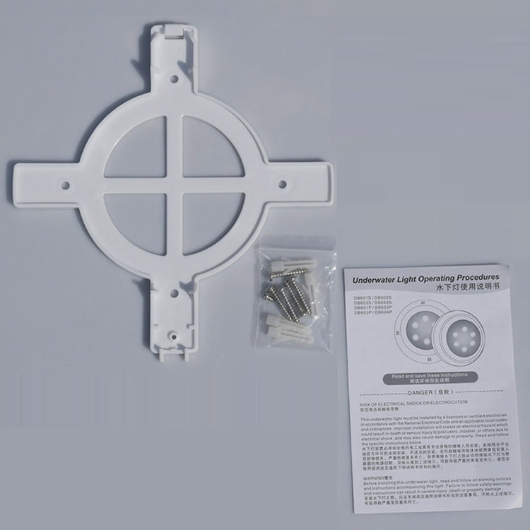 Hjemix | 18x3W ABS plastbassengvegglampe undervannsbelysning (Hvit)
