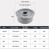 Hjemix | 6W Landskap Fargeforandringsring LED Aluminiumlegering Undervannsfontenelys (Fargeforandring)