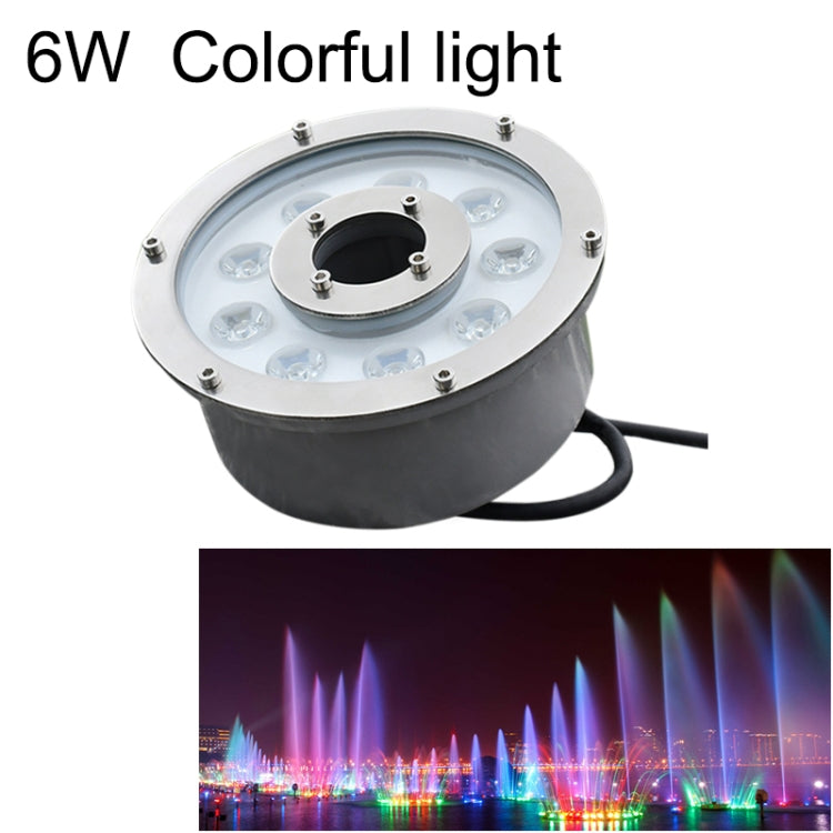Hjemix | 6W Landskap Fargeforandringsring LED Aluminiumlegering Undervannsfontenelys (Fargeforandring)
