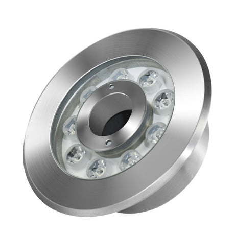 Hjemix | 12W Landskap Fargeforandrende Ring LED Rustfritt Stål Undervann Spotlight (Fargerik)