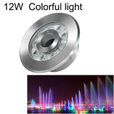 Hjemix | 12W Landskap Fargeforandrende Ring LED Rustfritt Stål Undervann Spotlight (Fargerik)