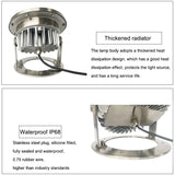 Hjemix | 9W Quadrat Park Landskaps LED Underwater Light Pool Light (Varm Hvit Lys)