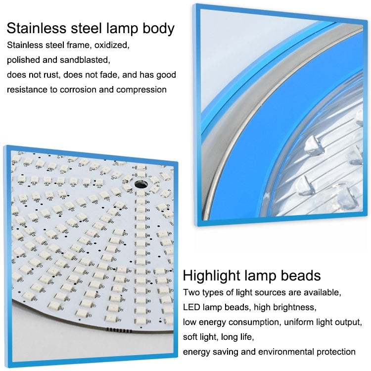Hjemix | 15W LED Rustfritt Stål Veggmontert Bassengbelysning Landskaps Undervannslys (Farget Lys + Fjernkontroll)