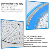 Hjemix | 15W LED Rustfritt Stål Veggmontert Bassengbelysning Landskaps Undervannslys (Farget Lys + Fjernkontroll)