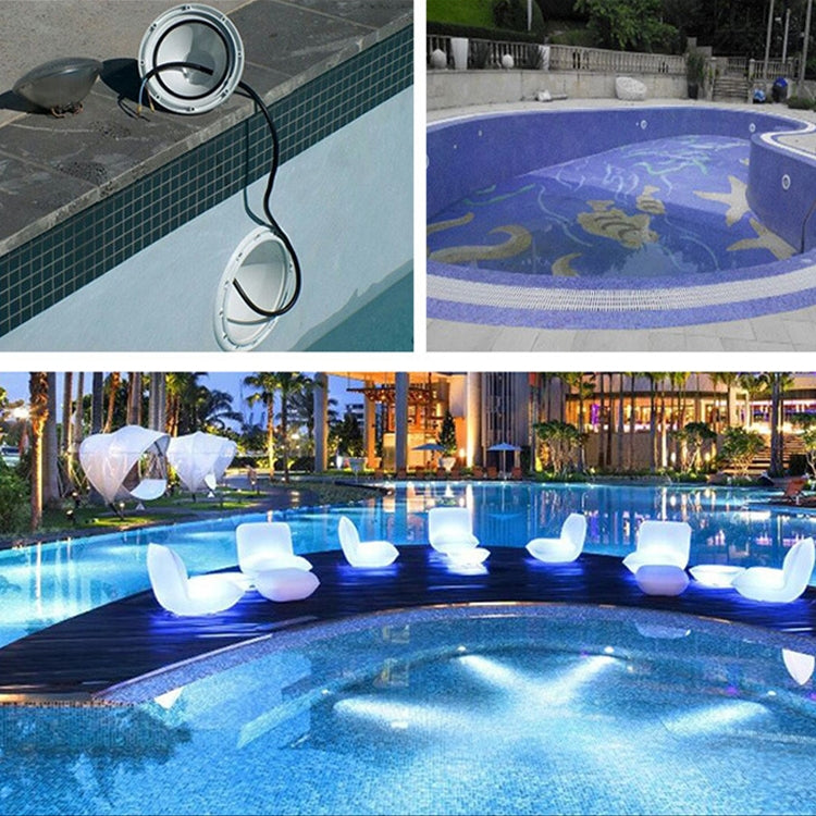 Hjemix | 18W LED Innfelt Bassenglys Undervanns Lyskilde (Varm Hvit Lys)