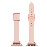Hjemix | Frerndorf | Magnetisk Roségull Firkantet Spenne Klokke Rem for Apple Watch Series 9&8&7 41mm / SE 3&SE 2&6&SE&5&4 40mm / 3&2&1 38mm (Midnatt Blå)