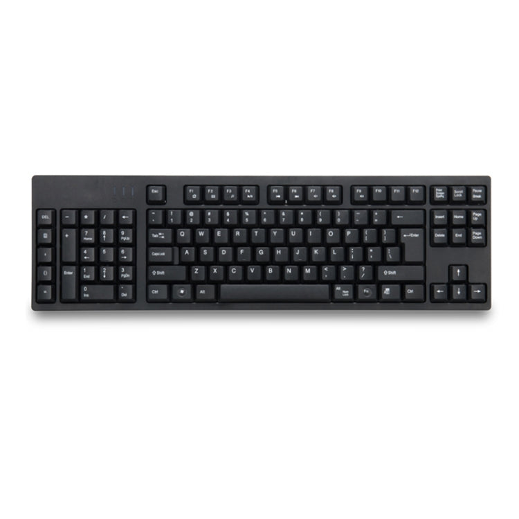Hjemix | Kablet USB Venstrehendt Tastatur med Dual HUB Funksjon (Svart)