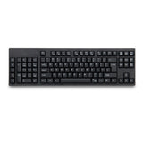 Hjemix | Kablet USB Venstrehendt Tastatur med Dual HUB Funksjon (Svart)