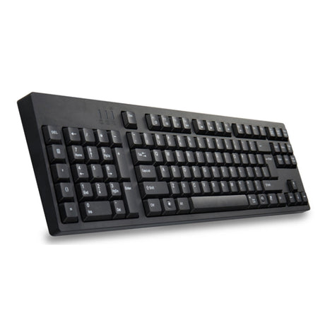 Hjemix | Kablet USB Venstrehendt Tastatur med Dual HUB Funksjon (Svart)