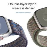 Hjemix | For Apple Watch Series 5 40mm Loop Nylon Klokkerem (Starlight Gul Rosa)