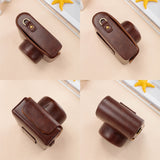 Hjemix | For FUJIFILM X100VI Heldekkende Lær Kamera Veske med Rem (Kaffe)