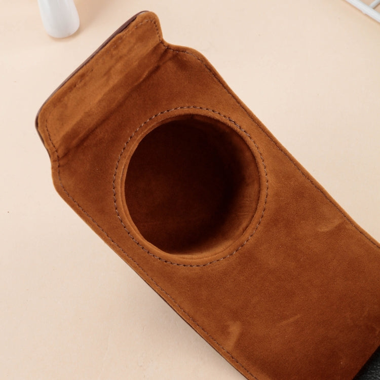 Hjemix | For FUJIFILM X100VI Heldekkende Lær Kamera Veske med Rem (Kaffe)