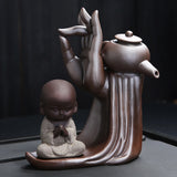 Hjemix | Ebony Te Seremoni Tilbehør Seks Herrer Sett Lilla Tone Te Sett Te Skap Filter Liten Munk Dekorasjon