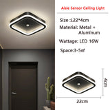 Hjemix | MotionGlide PIR Bevegelsessensor LED Taklampe | Smart Belysning | Energisparende | Perfekt for Gang & Bad