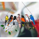 Hjemix | Farget Glassfugl Solfanger - Francia