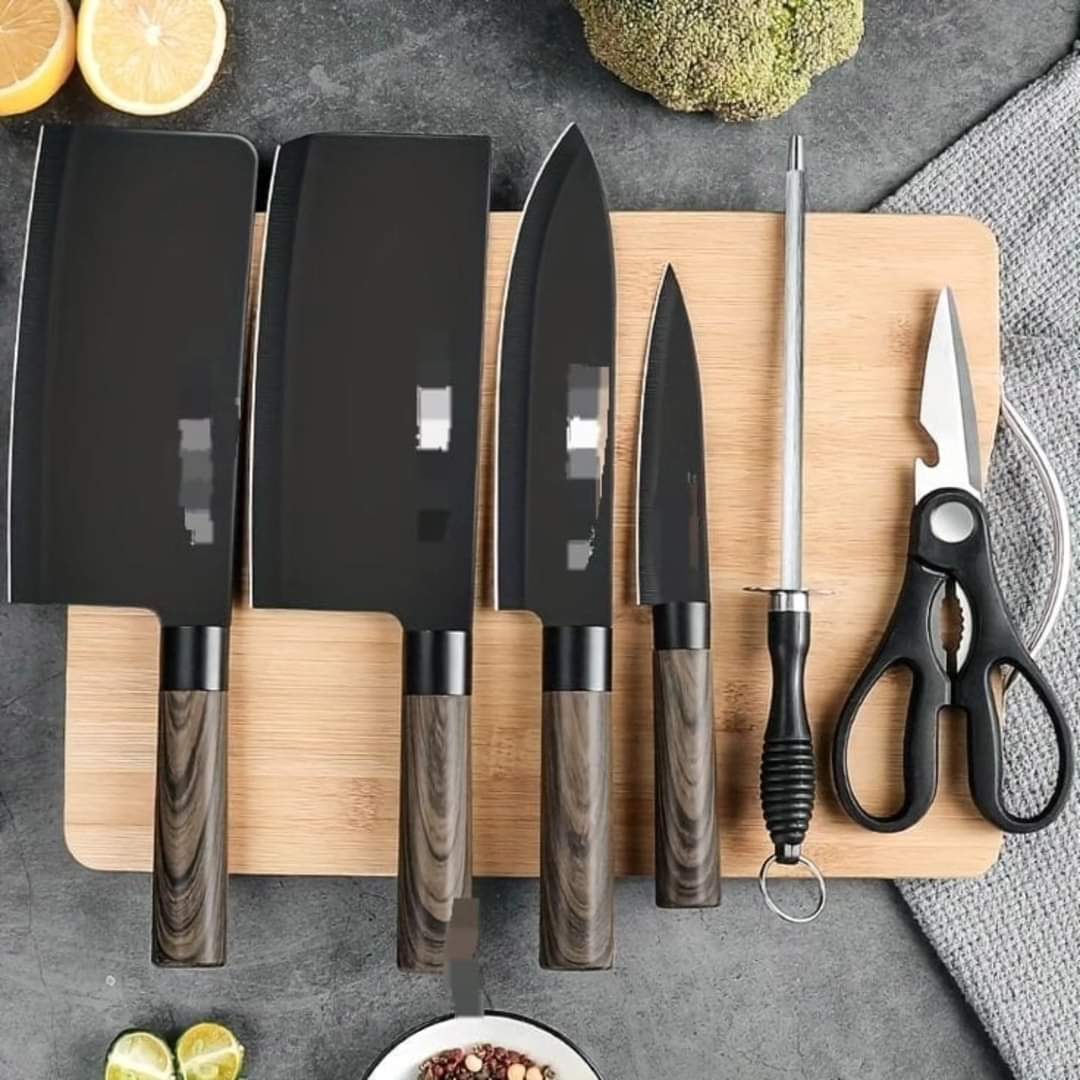 Hjemix | 7-delt Chef Kniv Sett