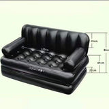 Hjemix | Oppblåsbar sofa seng med pumpe