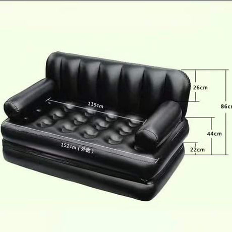 Hjemix | Oppblåsbar sofa seng med pumpe