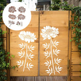 Hjemix | DIY Dekorasjon - Hagegjerde Store Blomster Tegningsmaler