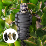 Hjemix | Paracord nøkkelring mumie messing hodeskalle