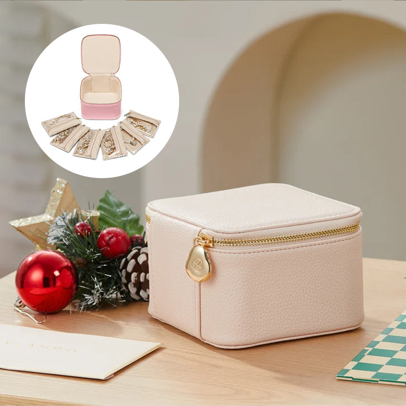 Hjemix | Lær smykkeboks for reise