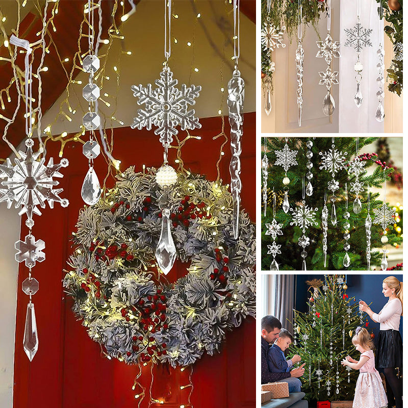 Hjemix | Jule Snøfnugg Ornamenter
