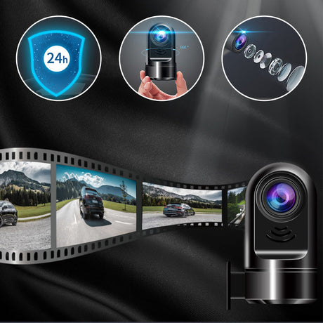 Hjemix | 1080P HD Mini ADAS Dashcam med 360° rotasjonsfunksjon