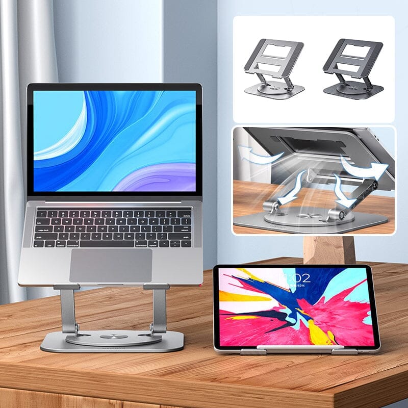 Hjemix | Laptop Stativ Aluminiumlegering Roterende Ramme