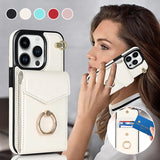 Hjemix | Læderlommebok med ring og snor for iPhone