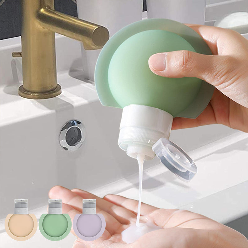 Hjemix | Bærbar silikon reiseflaske med stor diameter