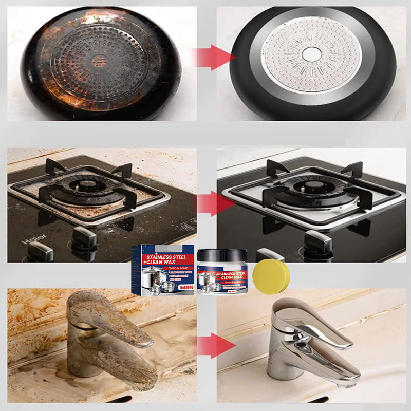 Hjemix | Rustfritt Stål Flekk Rengjøringsvoks