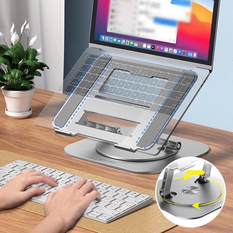 Hjemix | Laptop Stativ Aluminiumlegering Roterende Ramme