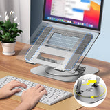 Hjemix | Laptop Stativ Aluminiumlegering Roterende Ramme