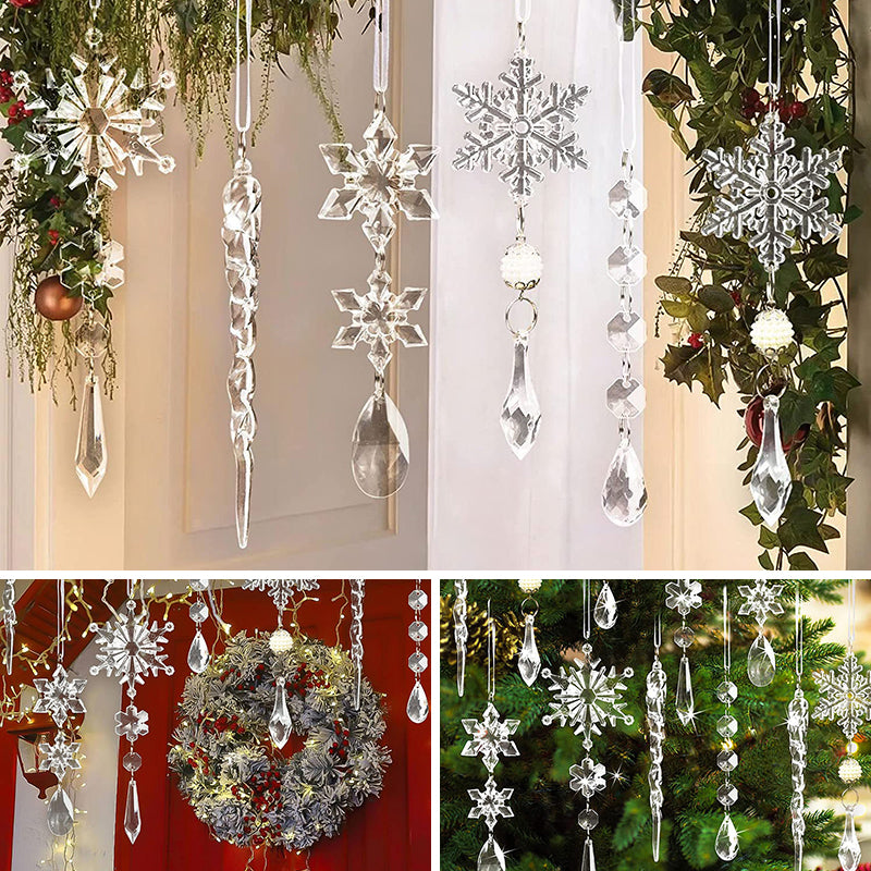 Hjemix | Jule Snøfnugg Ornamenter