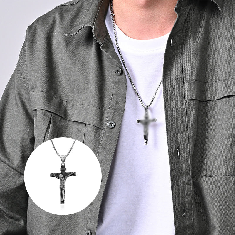 Hjemix | Titanium Steel Cross Pendant Necklace