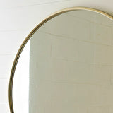 Hjemix | Vintage-stil messingramme rund speil