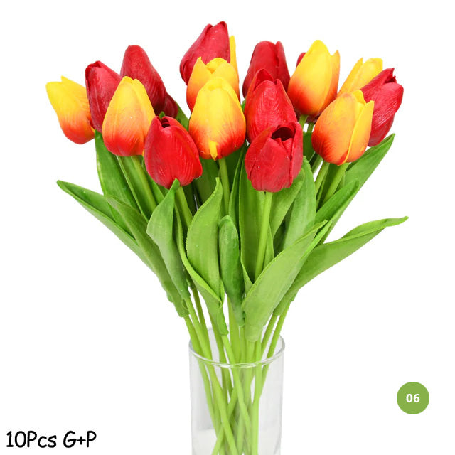 Hjemix | Fashion Tulip Künstige Blumen For vedlikeholdsfri kreativ hjemmeinnredning Blomstermisjoner For stue spisestue Nordisk Hjemdekorasjon