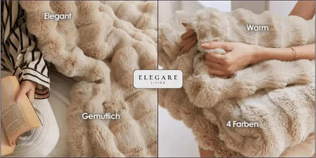 Hjemix | Varmende Teppe - varmt teppe for vinter - sofa