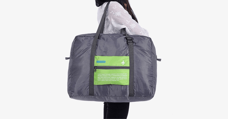 Hjemix | Sammenleggbar Duffel Bag - Laget av nylon med holdbarhet - Justerbare stropper - Solid håndtak - Sammenleggbart design