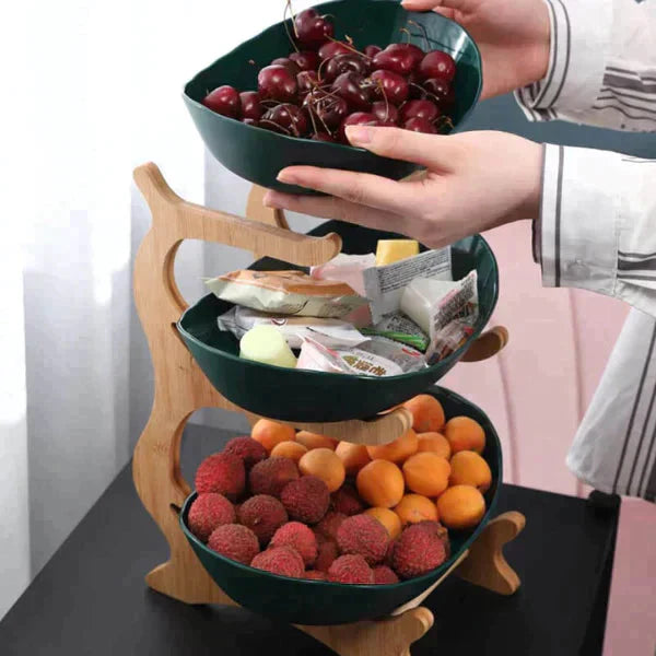 Hjemix | FruitStack | Kreativ Fruktskål 3 Nivåer