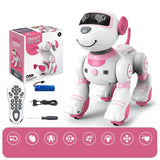 Hjemix | Robot Electronics Hund, Stunt Hund, Talekommando, Programmerbar Berøringssans, Musikksang, Robot Hund for Barns Leker