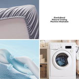 Hjemix | Ensfarget Silky Cooling 100s Lyocell Fitted Sheet Madrassbeskytter