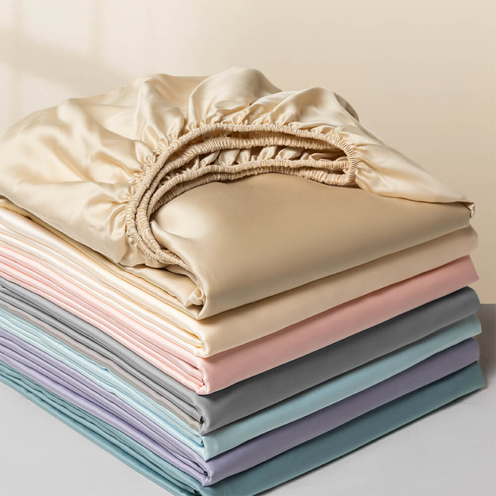 Hjemix | Ensfarget Silky Cooling 100s Lyocell Fitted Sheet Madrassbeskytter