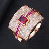 Hjemix | Monaco Design Luksuriøs Statement Stabil Ring For Kvinner