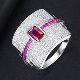 Hjemix | Monaco Design Luksuriøs Statement Stabil Ring For Kvinner