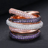 Hjemix | Monaco Design Luksuriøs Statement Stabil Ring For Kvinner