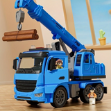 Hjemix | Krane Truck Leketøy med Lys & Lyd – Bevegelig Utlegg for Bygge Rollespill